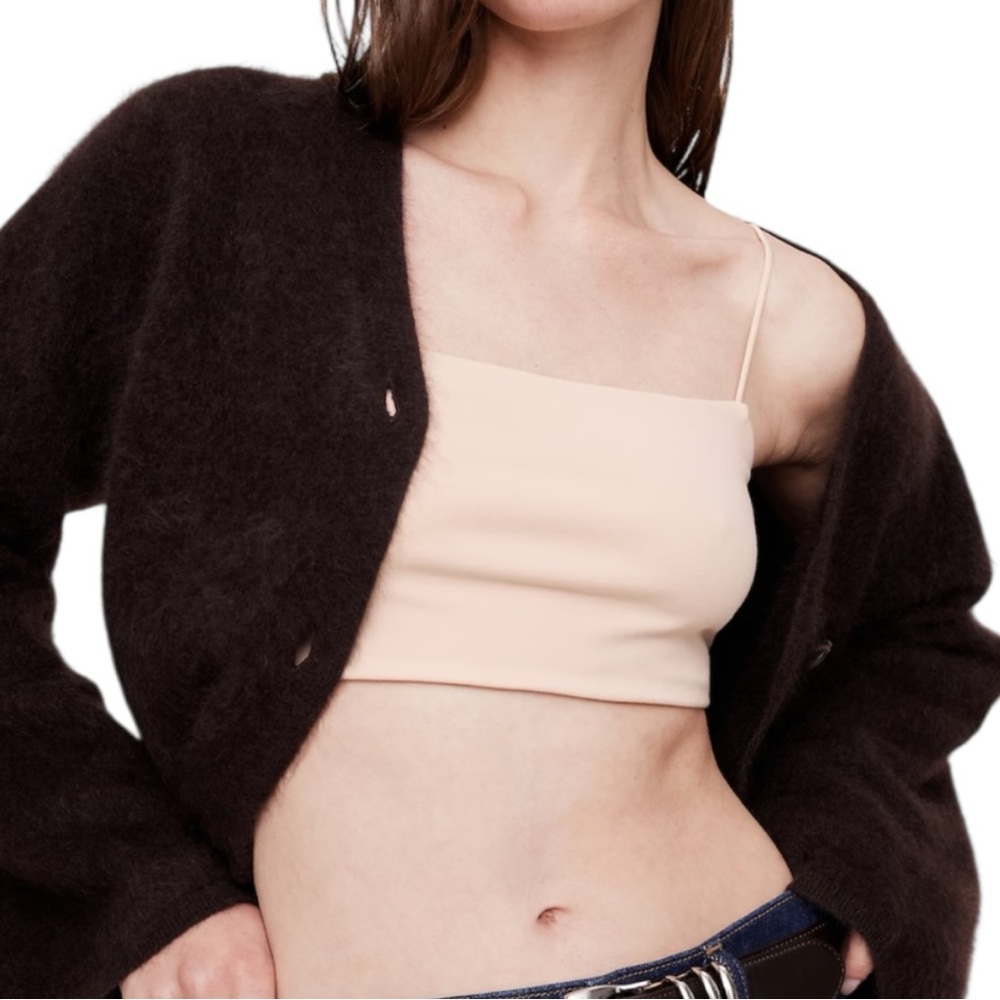 Banana Republic Factory Women’s Tan Bandeau Sz M - Picture 2 of 7